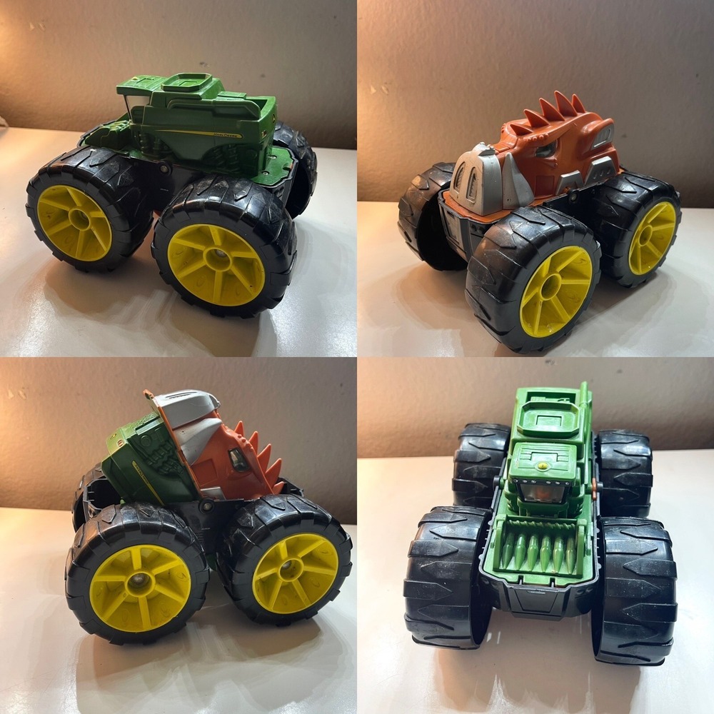 John Deere ‎ Trucks Monster Treads Super Flippers Boar Scale Combine Htf